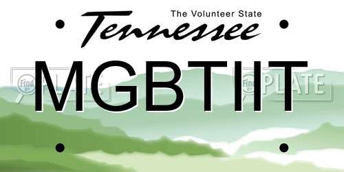 MGBTIIT Tennessee License Plate