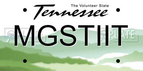 MGSTIIT Tennessee License Plate