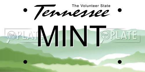 MINT Tennessee License Plate