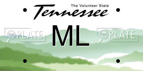 ML Tennessee License Plate