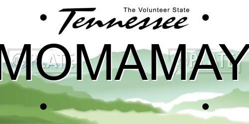 MOMAMAY Tennessee License Plate