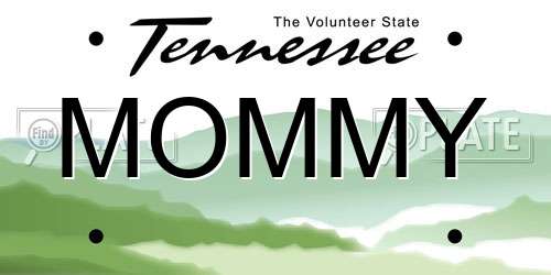 MOMMY Tennessee License Plate