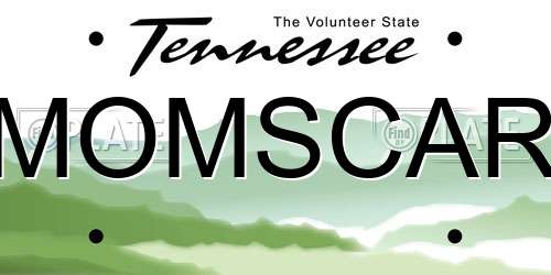 MOMSCAR Tennessee License Plate