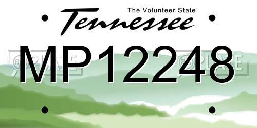 MP12248 Tennessee License Plate