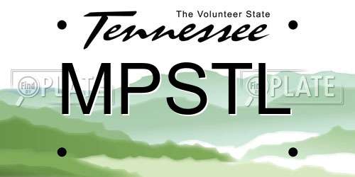 MPSTL Tennessee License Plate