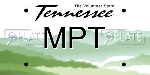 MPT Tennessee License Plate