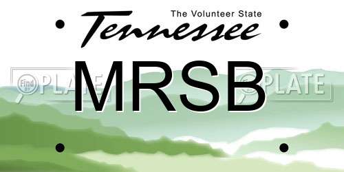 MRSB Tennessee License Plate