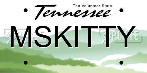 MSKITTY Tennessee License Plate