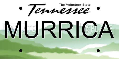 MURRICA Tennessee License Plate