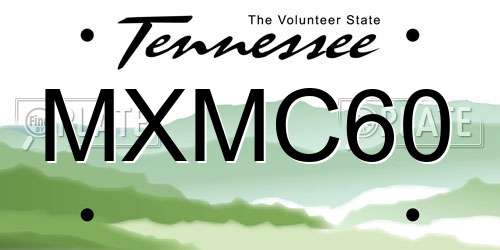 MXMC60 Tennessee License Plate