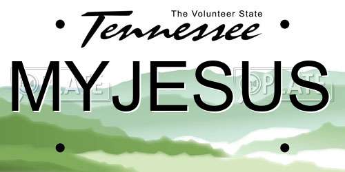 MYJESUS Tennessee License Plate