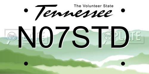 N07STD Tennessee License Plate