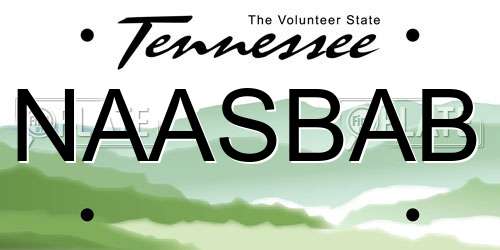 NAASBAB Tennessee License Plate