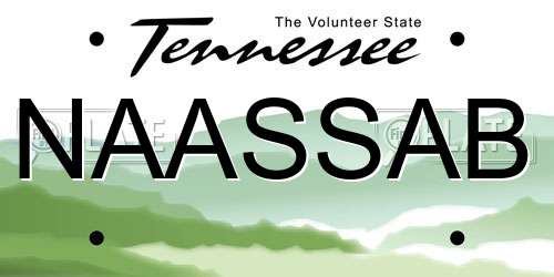 NAASSAB Tennessee License Plate