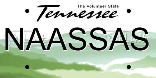 NAASSAS Tennessee License Plate
