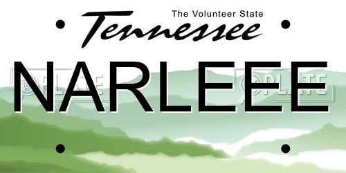 NARLEEE Tennessee License Plate