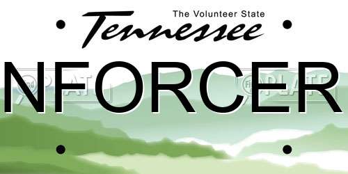 NFORCER Tennessee License Plate
