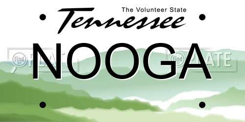 NOOGA Tennessee License Plate