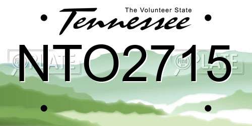 NTO2715 Tennessee License Plate