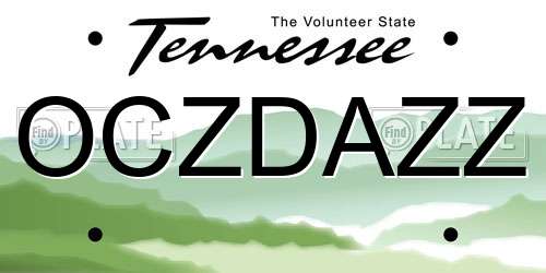 OCZDAZZ Tennessee License Plate
