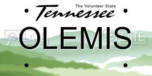 OLEMIS Tennessee License Plate