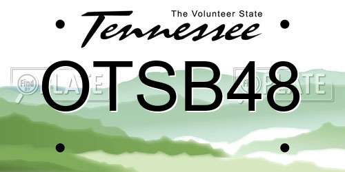 OTSB48 Tennessee License Plate