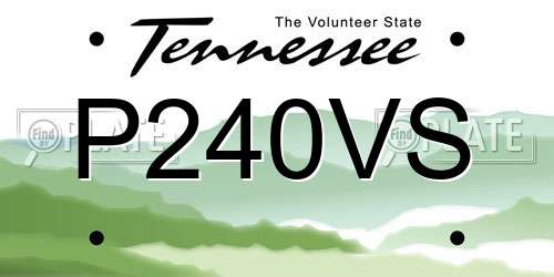 P240VS Tennessee License Plate