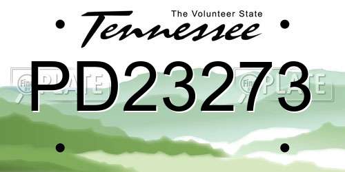 PD23273 Tennessee License Plate