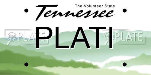 PLATI Tennessee License Plate