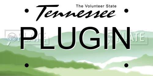 PLUGIN Tennessee License Plate