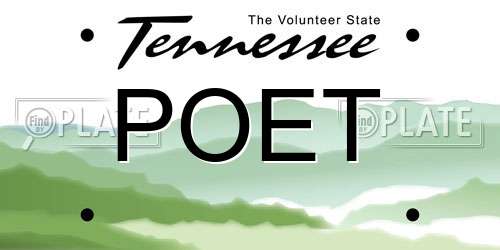 POET Tennessee License Plate
