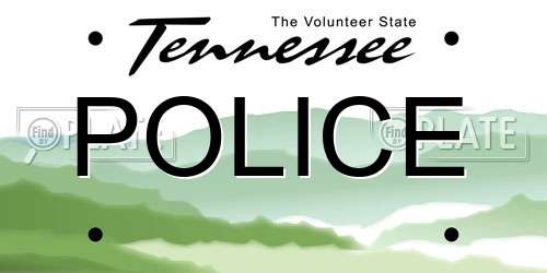 POLICE Tennessee License Plate