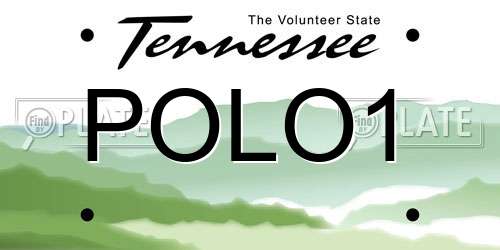 POLO1 Tennessee License Plate