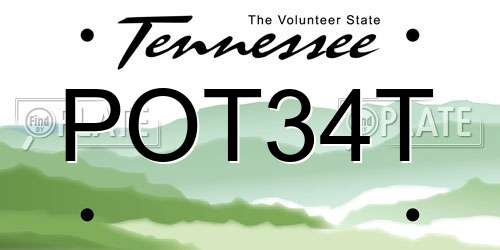 POT34T Tennessee License Plate