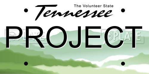 PROJECT Tennessee License Plate