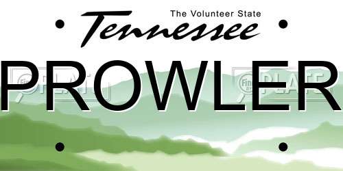 PROWLER Tennessee License Plate
