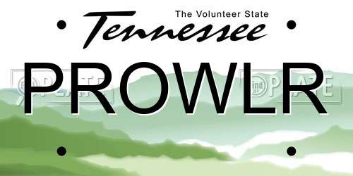 PROWLR Tennessee License Plate