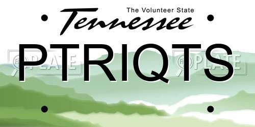 PTRIQTS Tennessee License Plate