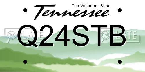 Q24STB Tennessee License Plate