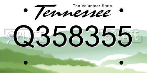 Q358355 Tennessee License Plate