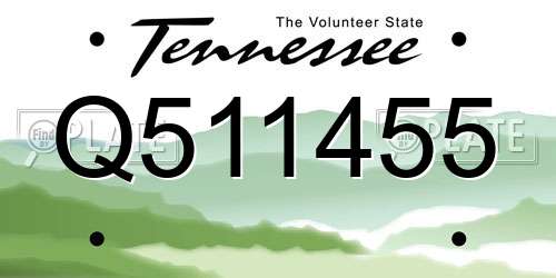 Q511455 Tennessee License Plate