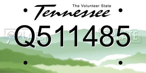Q511485 Tennessee License Plate