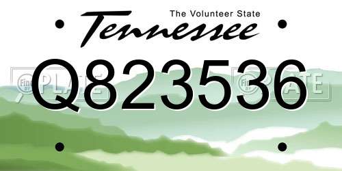 Q823536 Tennessee License Plate