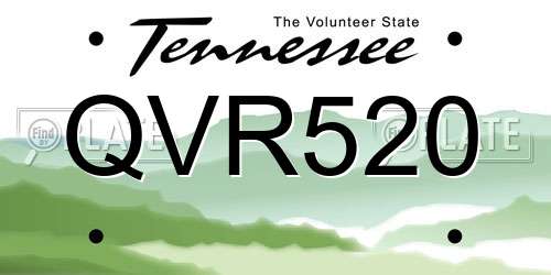 QVR520 Tennessee License Plate