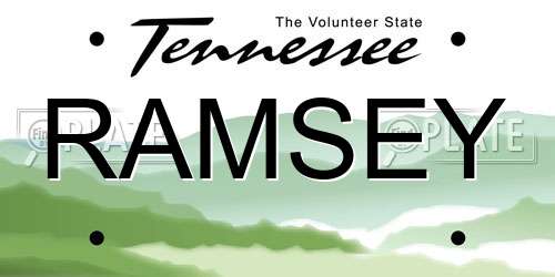 RAMSEY Tennessee License Plate
