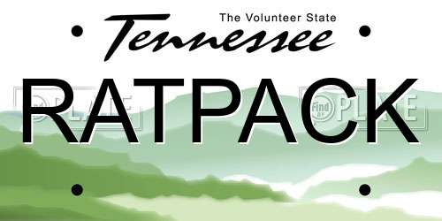 RATPACK Tennessee License Plate