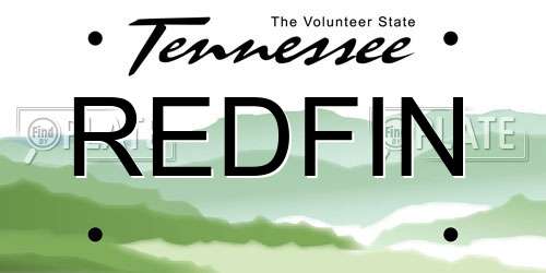 REDFIN Tennessee License Plate