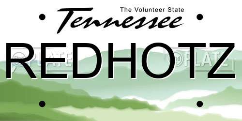REDHOTZ Tennessee License Plate