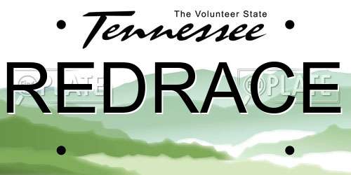 REDRACE Tennessee License Plate
