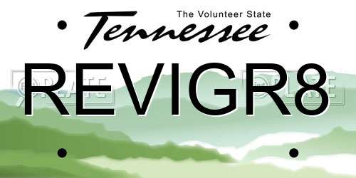 REVIGR8 Tennessee License Plate